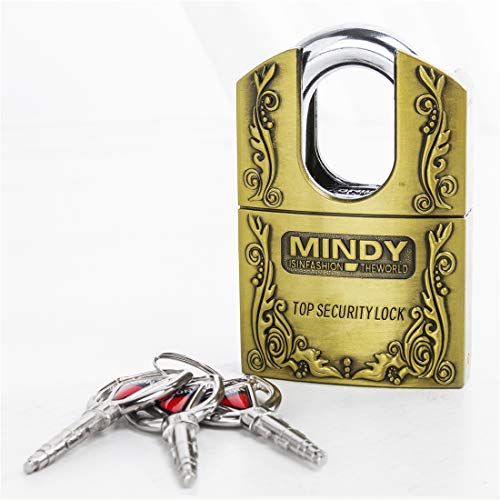 Mindy 3 Keys 40mm Heavy Duty Warehouse Shrouded Hardened Keyed Padlock Top Security Lock - Image 3
