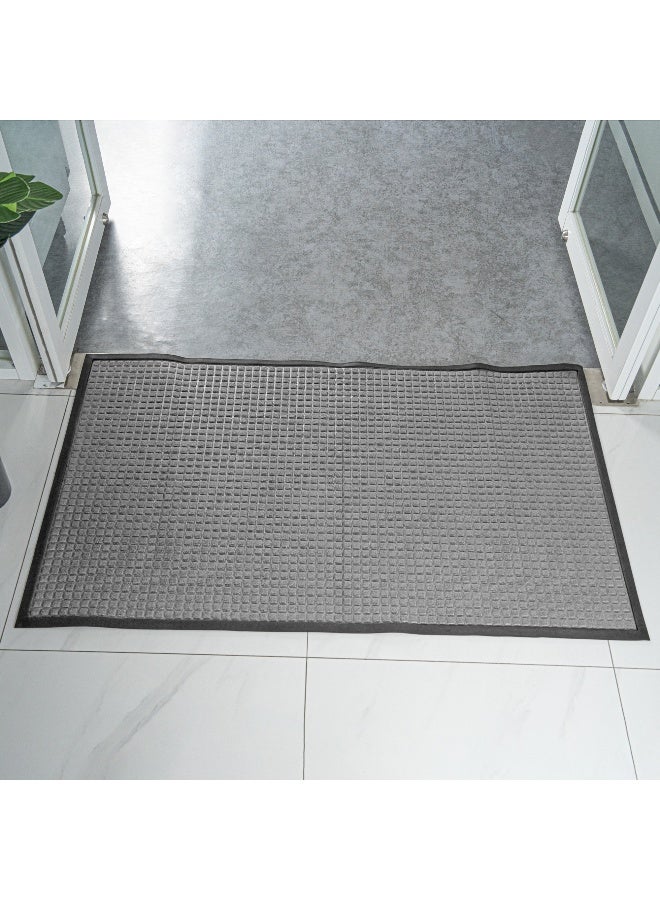 Restaurantware Comfy Feet 60 x 36 Inch Floor Mat, 1 Waffle Outdoor Floor Mat - No-Slip, No-Skid Backing, Gray Polypropylene Entrance Mat, Does Not Get Stain, heavy-duty - Image 4