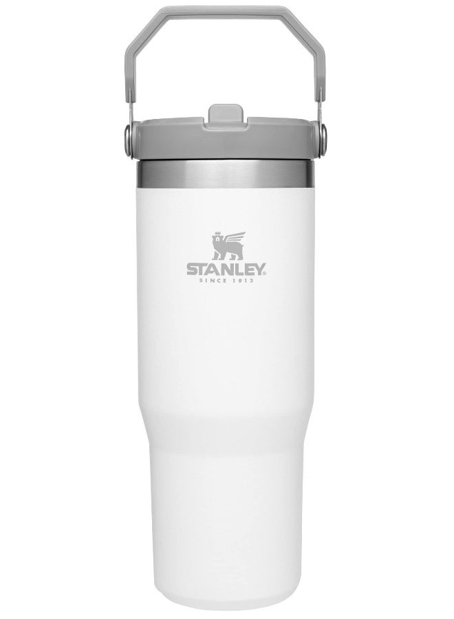 Stanley IceFlow Stainless Steel Tumbler with Straw Vacuum Insulated Water Bottle for Home Office or Car Reusable Cup with Straw Leak Resistant Flip Cold for 12 Hours or Iced for 2 Days Polar - Image 1