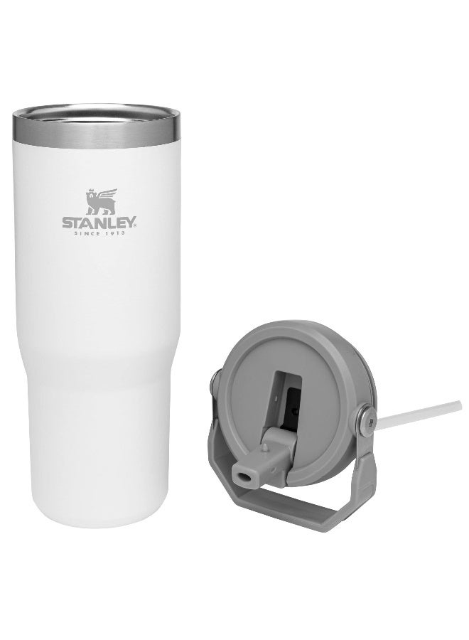 Stanley IceFlow Stainless Steel Tumbler with Straw Vacuum Insulated Water Bottle for Home Office or Car Reusable Cup with Straw Leak Resistant Flip Cold for 12 Hours or Iced for 2 Days Polar - Image 2