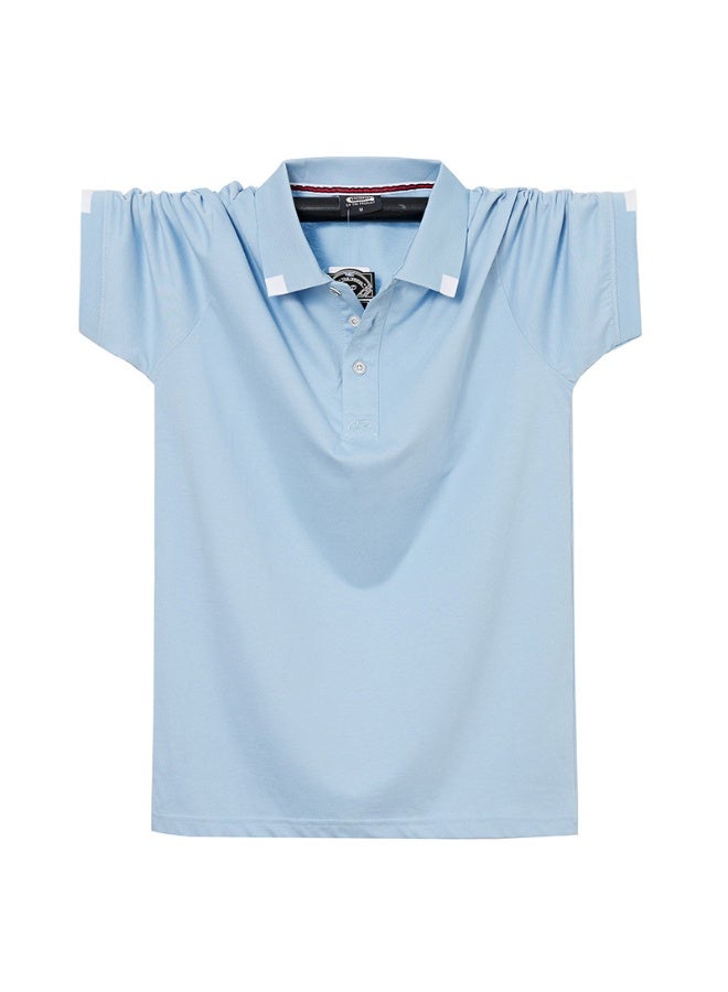 Embroidery Design  Cotton Polo Shirts For Casual Solid Color Slim Fit Mens Polos  Summer Fashion Brand Men Clothing - Image 1