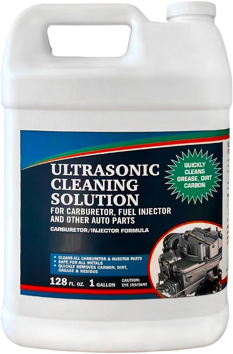 Globally trusted affordable quality Ultrasonic Cleaner Solution for Carburetors and Engine Parts. Concentrated Washing Compound for use in Ultrasonic Machines and Immersion Washers - Automotive Fluid (1 Gallon) Easy transit optimized build - Image 1