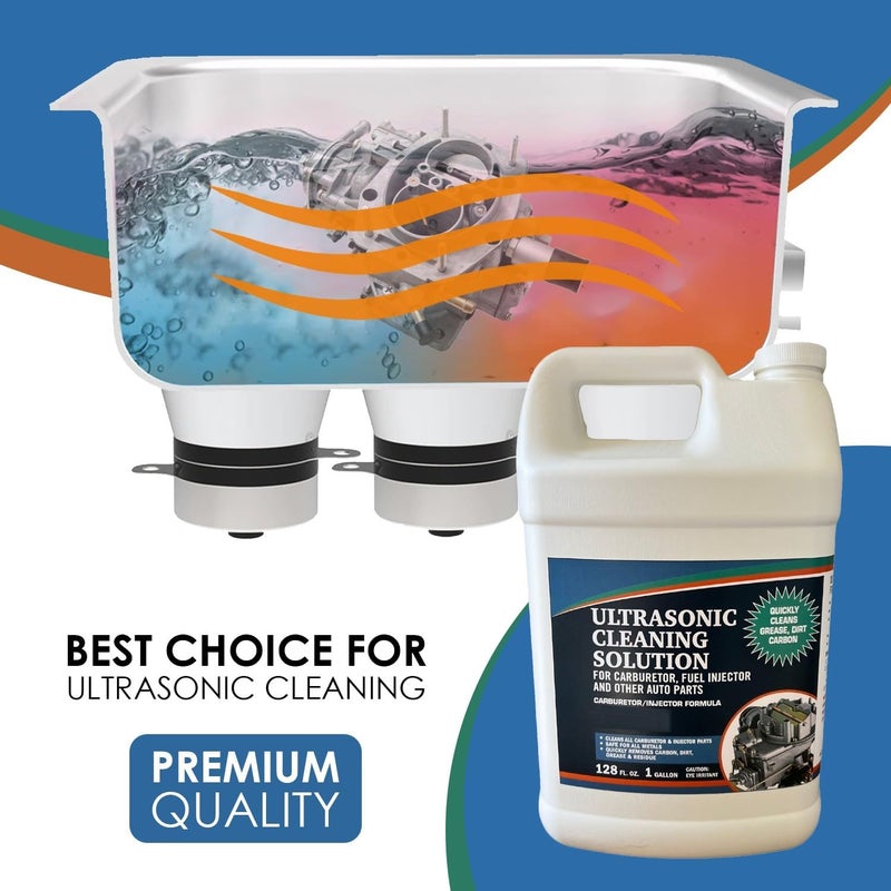Globally trusted affordable quality Ultrasonic Cleaner Solution for Carburetors and Engine Parts. Concentrated Washing Compound for use in Ultrasonic Machines and Immersion Washers - Automotive Fluid (1 Gallon) Easy transit optimized build - Image 2