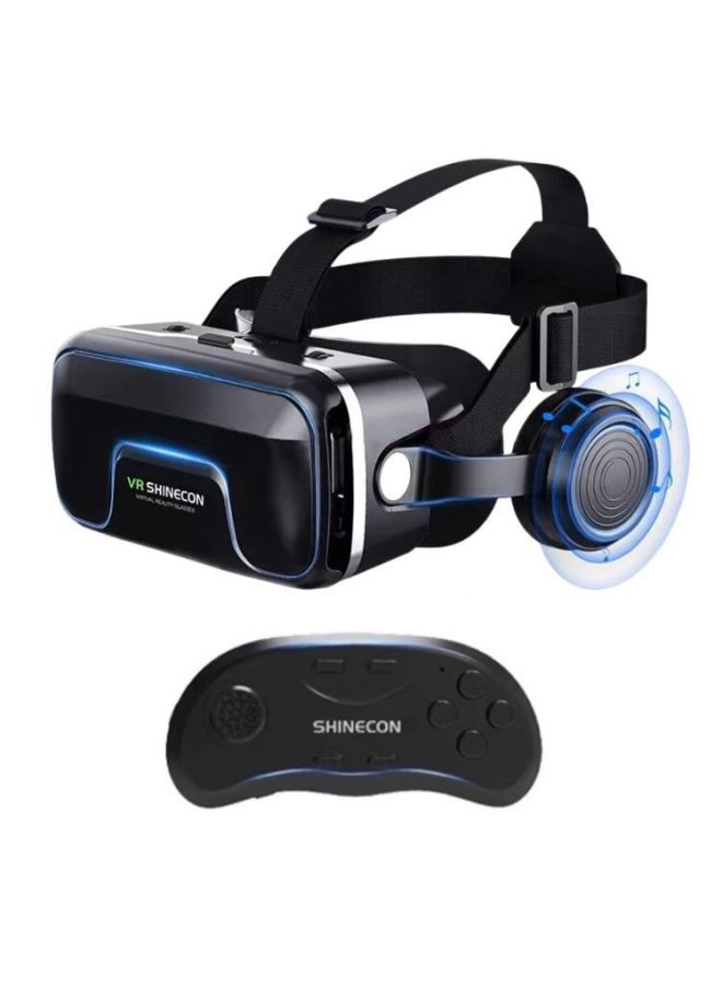 Chimeric Sixth Generation Vr Glasses 3d Virtual Reality G04e/a Vr Game Console Headset Earphones Mobile Game Controller-Color:G04EA Plus + B01  - Image 1