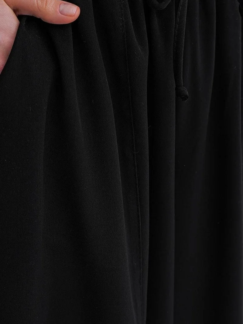 Mixray Black Mixray Salwar Fit Drawstring Pants for Women | Best Price UAE
