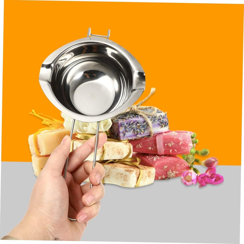 DOITOOL Long Handle Melting Pot for Soap Making Double Boiler for DIY Candle and Soap Safe Heat Resistant Wax Container for Crafting and - Image 4