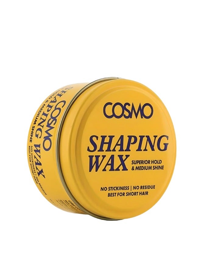 COSMO 2 Pieces Shaping Wax Superior Hold And Medium Shine No Stickiness No Residue Best For Short Hair  - Image 2