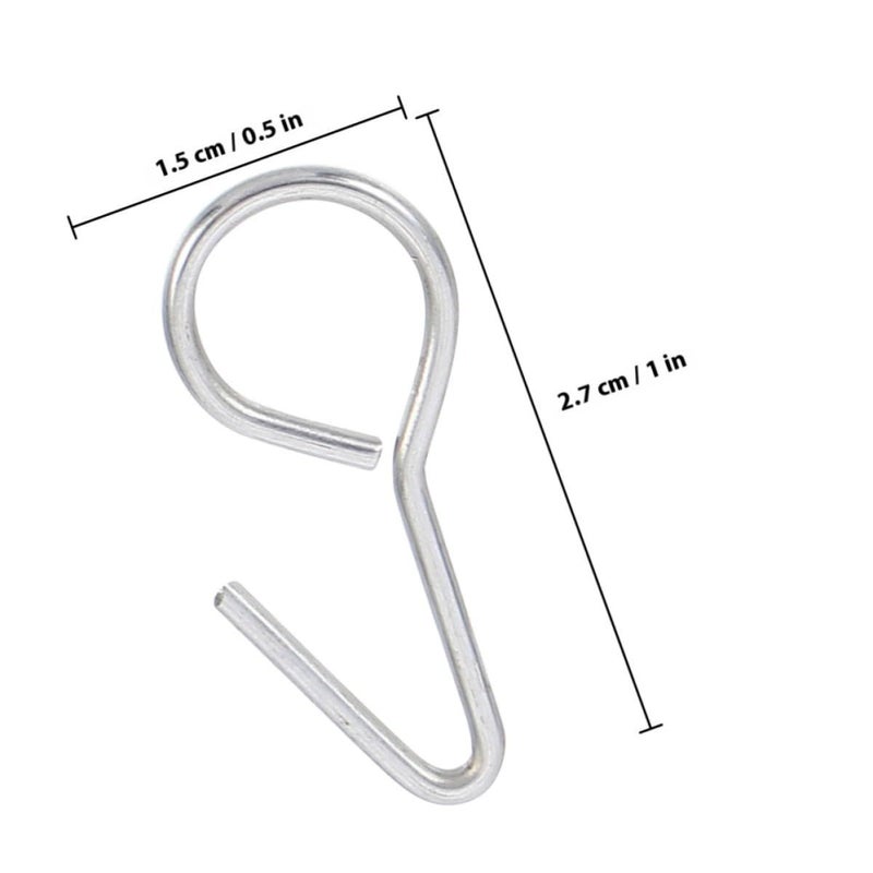 200Pcs 28mm Metal Hooks for Car Seat Covers Automotive Interior Fixing Hangers - Image 3