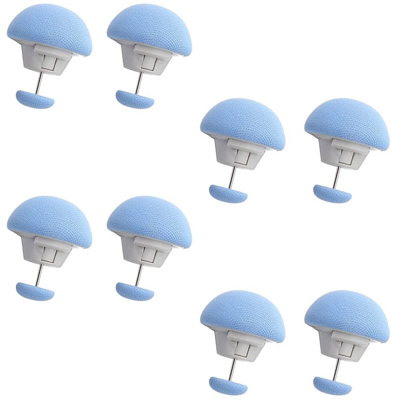 DIVOX DIVOX Duvet Clips Mushroom Cover Pins Cotton Quilt Fixer Duvet Fasteners Grippers AntiMovement Bed Clamps Sheet Holder for Socks Curtains Cove Fixing Clips Blue 8  - Image 1