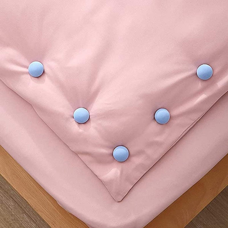 DIVOX DIVOX Duvet Clips Mushroom Cover Pins Cotton Quilt Fixer Duvet Fasteners Grippers AntiMovement Bed Clamps Sheet Holder for Socks Curtains Cove Fixing Clips Blue 8  - Image 4