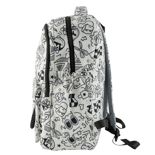 Qshare School Bag for Boys, Girls - Trendy Student Backpack for Kids & Teenagers, Lightweight School bag Backpack for College & Tuition, Stylish Casual Bag for Daily Use, Travel, Office, Study (Black) - Image 4