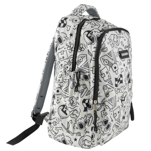 Qshare School Bag for Boys, Girls - Trendy Student Backpack for Kids & Teenagers, Lightweight School bag Backpack for College & Tuition, Stylish Casual Bag for Daily Use, Travel, Office, Study (Black) - Image 3