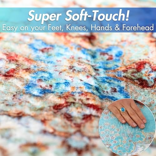 Sacred Artisans Prayer Rug with Super Soft Touch for Men and Women | Prayer Mat and Meditation Mat for Home Travel & Gift (Istanbul - Non Padded) - Image 3