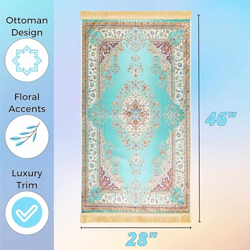 Sacred Artisans Prayer Rug with Super Soft Touch for Men and Women | Prayer Mat and Meditation Mat for Home Travel & Gift (Istanbul - Non Padded) - Image 5
