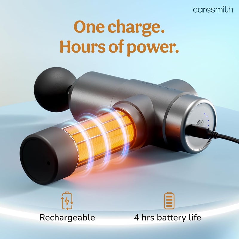 CARESMITH مسدس التدليك النشط من تشارج | مدلك الجسم | آلة تدليك لتخفيف الألم للرجال والنساء | مدلك الأنسجة العميقة - Image 5