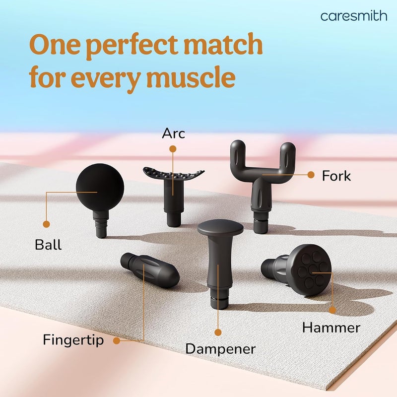 CARESMITH مسدس التدليك النشط من تشارج | مدلك الجسم | آلة تدليك لتخفيف الألم للرجال والنساء | مدلك الأنسجة العميقة - Image 3
