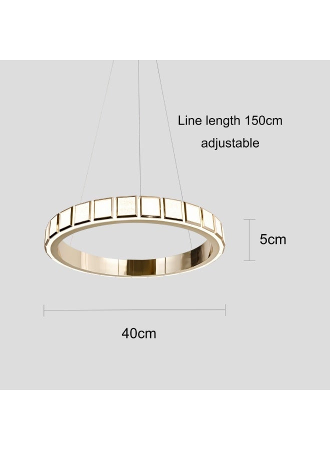 Hummer Modern golden chandelier with 3 lights, 36 watts, diameter 40 cm  - Image 2