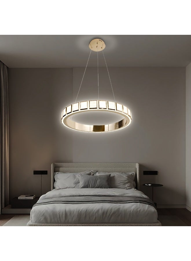 Hummer Modern golden chandelier with 3 lights, 36 watts, diameter 40 cm  - Image 1