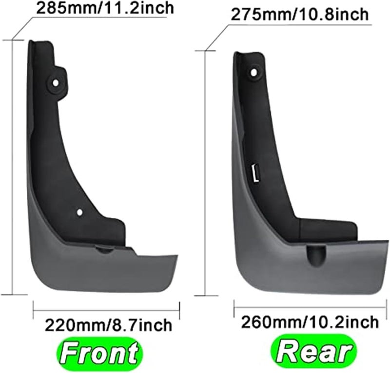 DEMULAX Mudflaps for Toyota Corolla Cross 2020-2021 - Image 3
