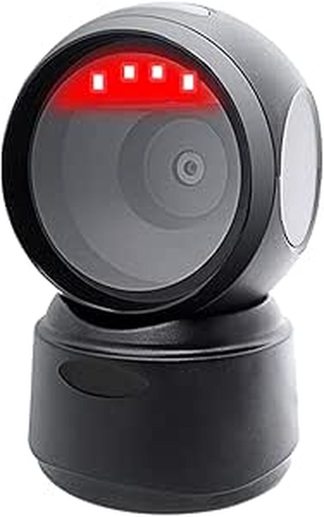 Automatic Omnidirectional Desktop USB Wired QR Barcode Scanner With Adjustable Angle - Image 1