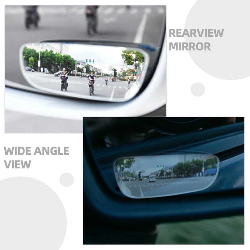 4 Pcs Wide Angle Car Blind Spot Mirrors Set for Enhanced Traffic Safety and Sideview Assistance - Image 5
