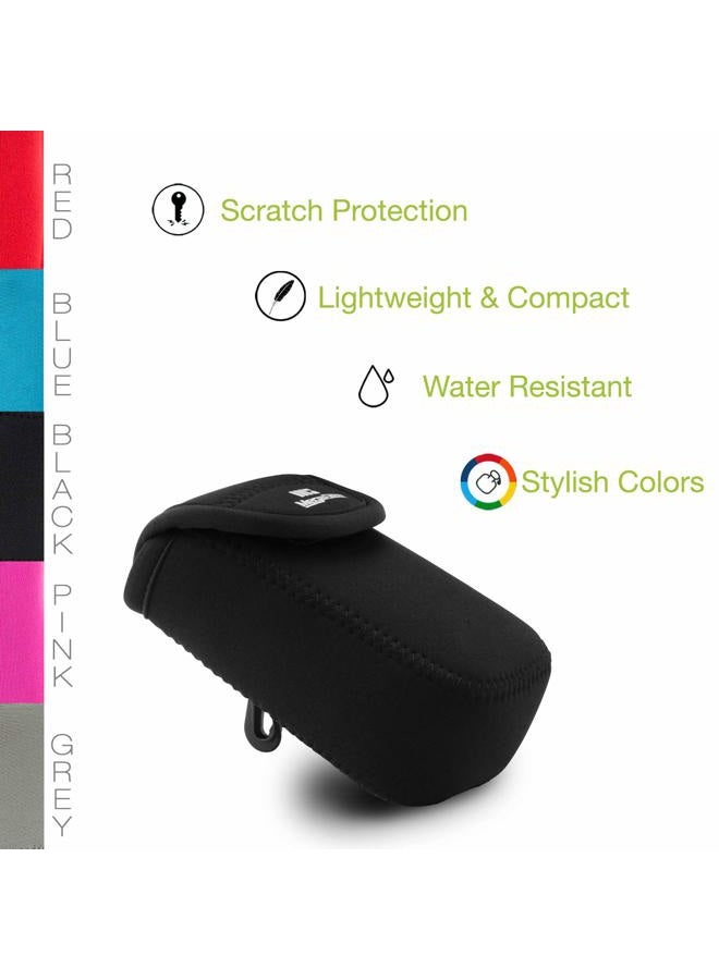 MegaGear MG750 Canon PowerShot SX620 HS, IXUS 180, IXUS 185, IXUS 360 HS, IXUS 190 is, IXUS 170 is, SX610 HS Ultra Light Neoprene Camera Case - Black - Image 4