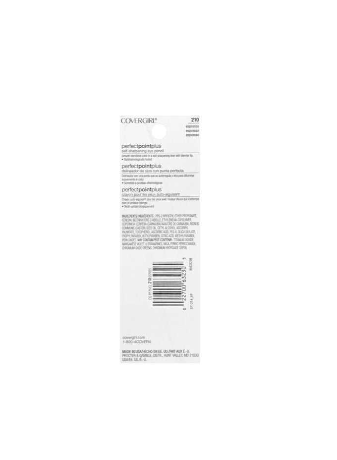 CoverGirl CoverGirl Perfect Point Plus Eyeliner Pencil, Espresso, Long-Lasting, Versatile Brown Eyeliner, Soft Smudging Tip, No Sharpening Needed, Pack of 1 - Image 5