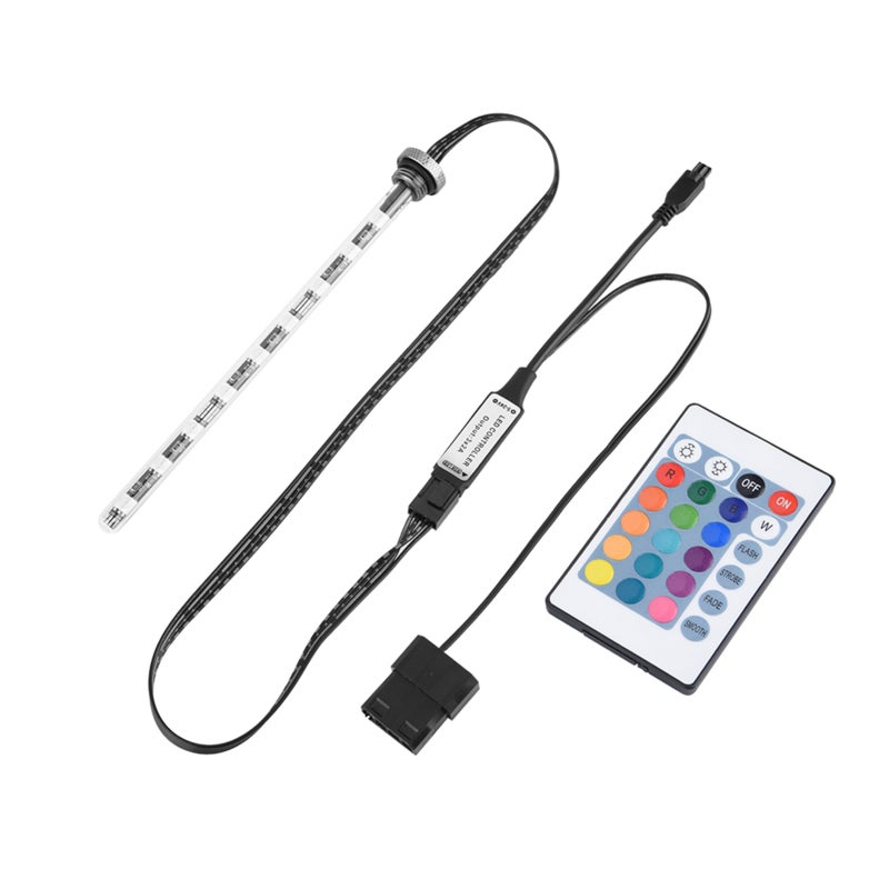 Virus Reservoir Light 17cm Lamp Tube Red Blue Green - Changeable Lighting Color - Cylindrical Water Tank Light for Computer Water Cooling Tank - Image 1