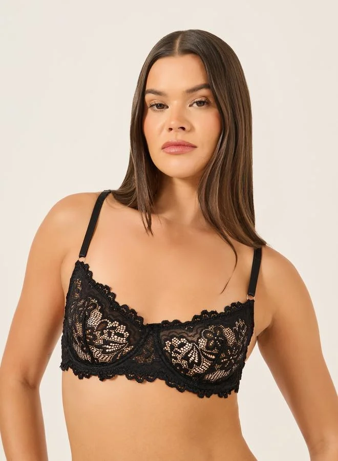 Take Two Take Two Lace Non Padded Wired Bra