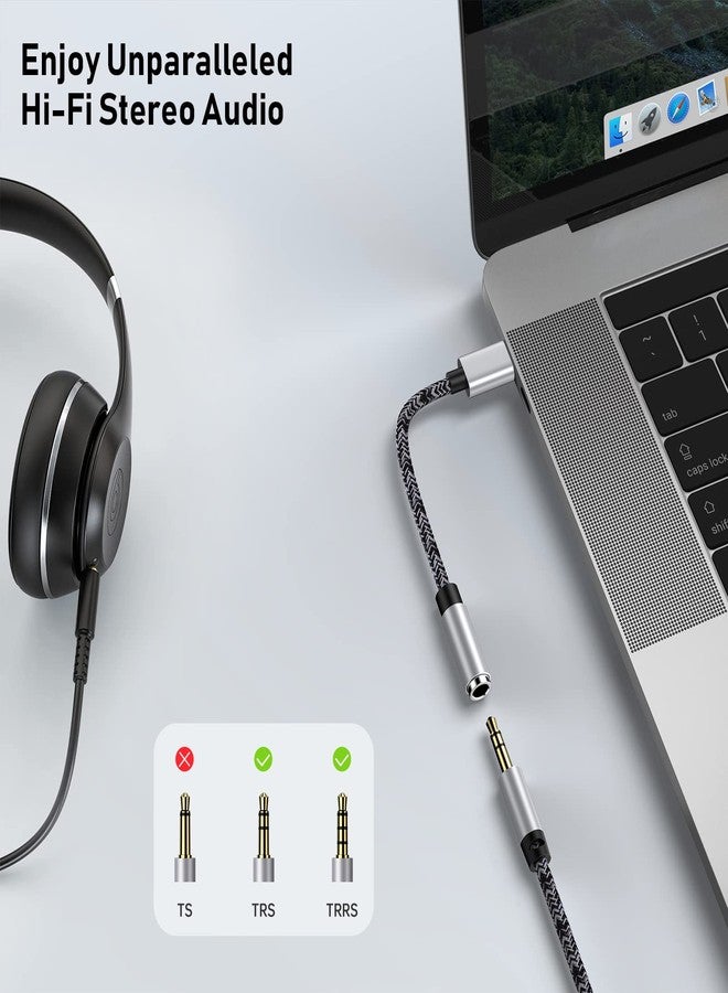 Flecom USB C to 3.5mm Audio Adapter Headphone Adapter Jack Aux USB Type C Dongle Cable Compatible for Samsung Galaxy S25 Ultra/S25+/A16/S24FE/S24 Ultra/S23FE/S22/S21/S20/S10, iPhone 16 Pro Max, Pixel 9 Pro - Image 3