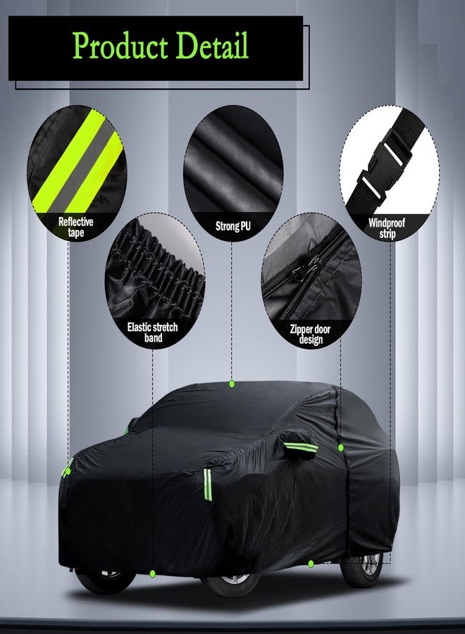 Migaven Car Cover Custom Fit for Honda CRV 1997-2023, Toyota RAV4 1996-2023, Waterproof All Weather for Automobiles Full Exterior Cover Rain Sun Snow Protector with Door Zipper - Image 2