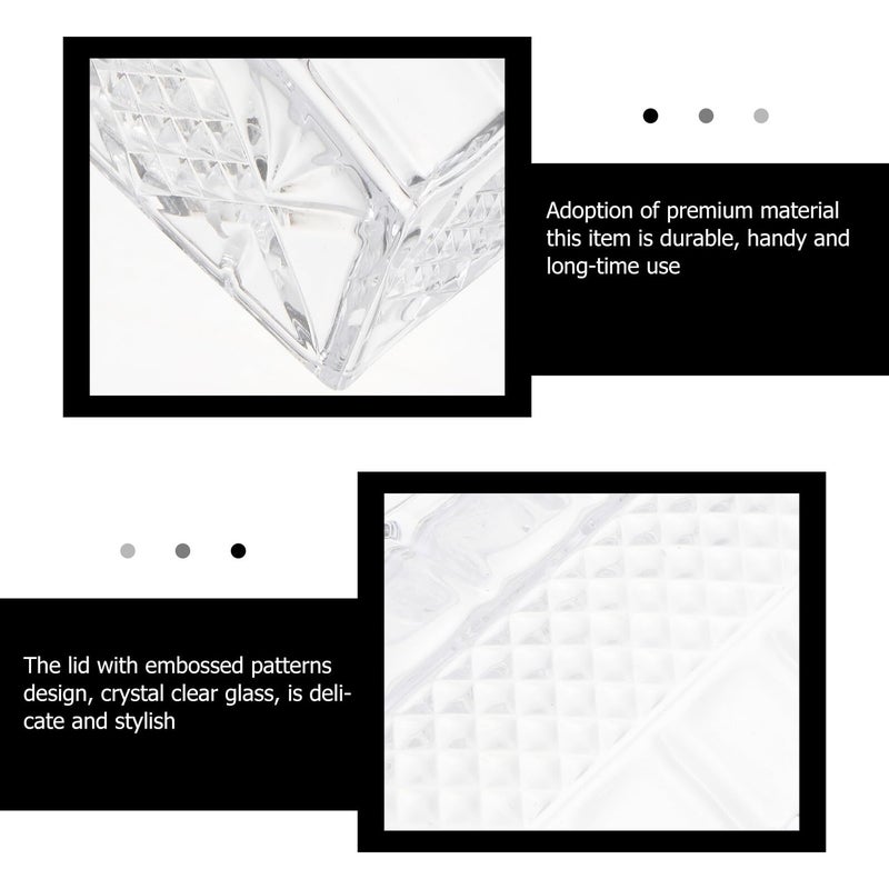 Rectangular Glass Butter Box With Lid Transparent Food Storage Container For Kitchen And Dining - Image 4