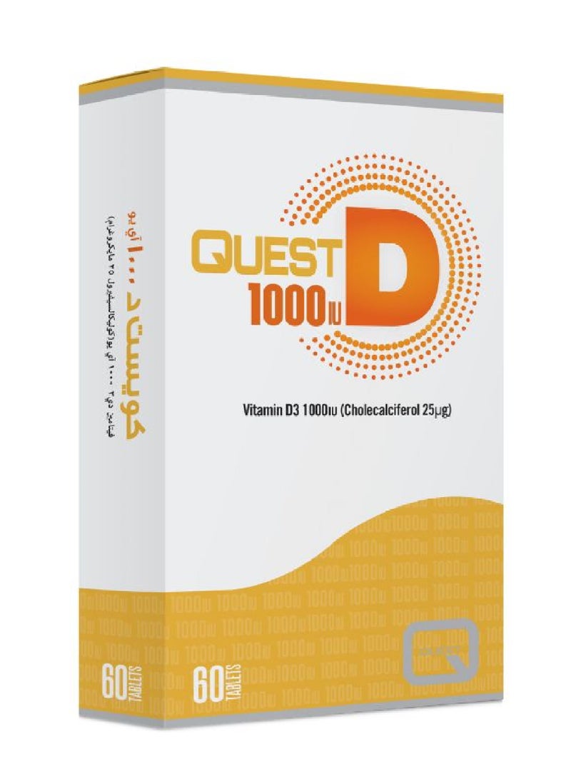 QUEST D 1000IU TAB 60'S