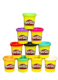 Play-Doh modeling compound 10 pack case of colors non toxic assorted 2 oz. cans multicolor ages 2 and u