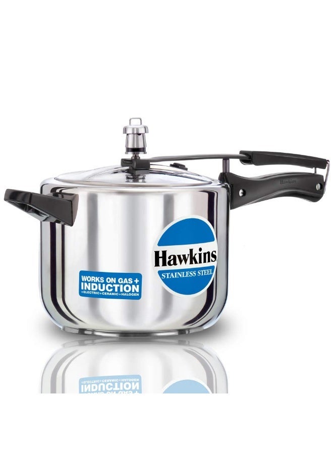 هوكينز قدر ضغط Hawkins Contura سعة 3 لتر، وقدر ضغط Hawkins - B30 من الفولاذ المقاوم للصدأ سعة 5 لتر، فضي - Image 3