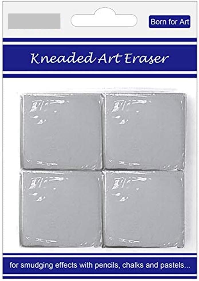 53 Arts 53ARTS ® 4pcs Art Kneaded Eraser, Soft Durable Sketch Putty Rubber, Kneadable Artist Rubber Eraser Set - Image 1