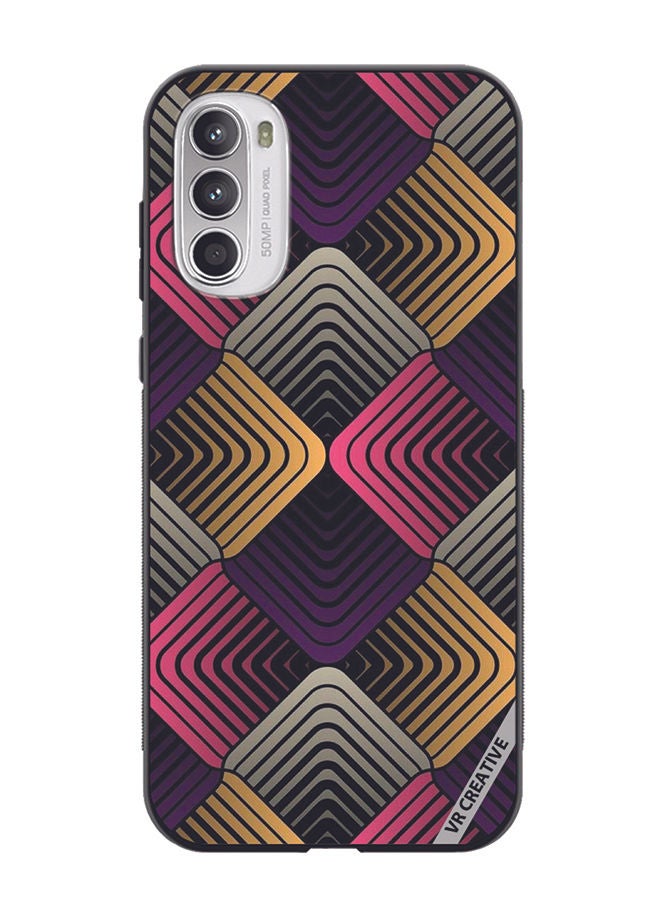 VR CREATIVE Protective Case Cover For Motorola Moto G82 Abstract 2 Design Multicolour - Image 1