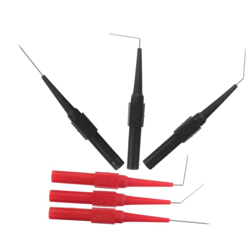 6pcs Automotive Multimeter Test Probes Angled Needle Tips for Electronic Testing - Image 2