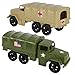 Tim Mee Toy TimMee Plastic Army Men Trucks OD Green Tan M34 Deuce and a Half Cargo Vehicles US Made - Image 3