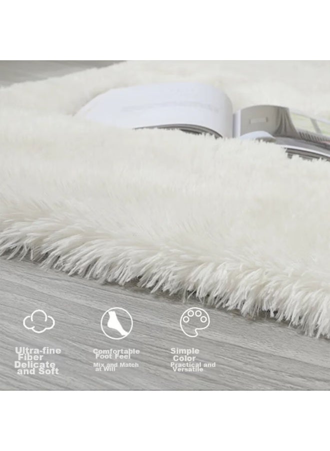 Moon Time Carpet, Living Room Bedroom Bedside Rug, Thickened Non-slip Long Velvet Fleece, Bay Window Mat, Children's Room Tatami Floor Heating Mat - Image 5