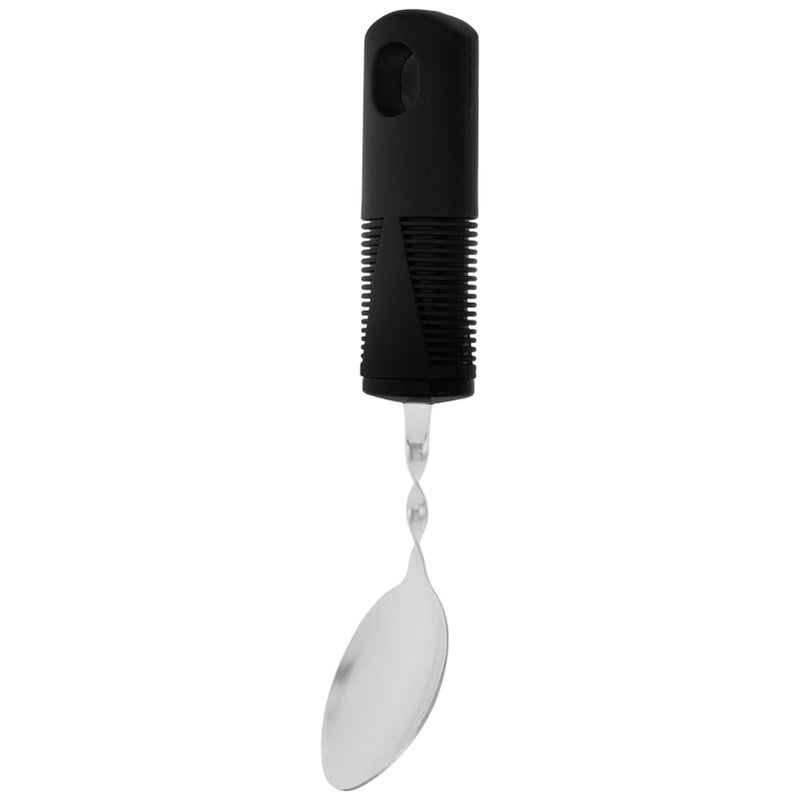 Weighted Adaptive Spoon Bendable Design Ergonomic Handle Eating Aid for Elderly Disabled Adults - Image 1