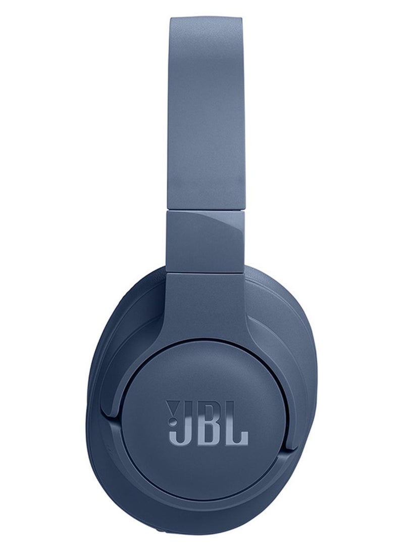 JBL Adaptive Noice Cancelling With Smart Ambient Bluetooth 5.3 With Le Audio Hands Free Call Plus Voice Aware Multi Point Connection Lightweight And Foldable Blue - Image 1