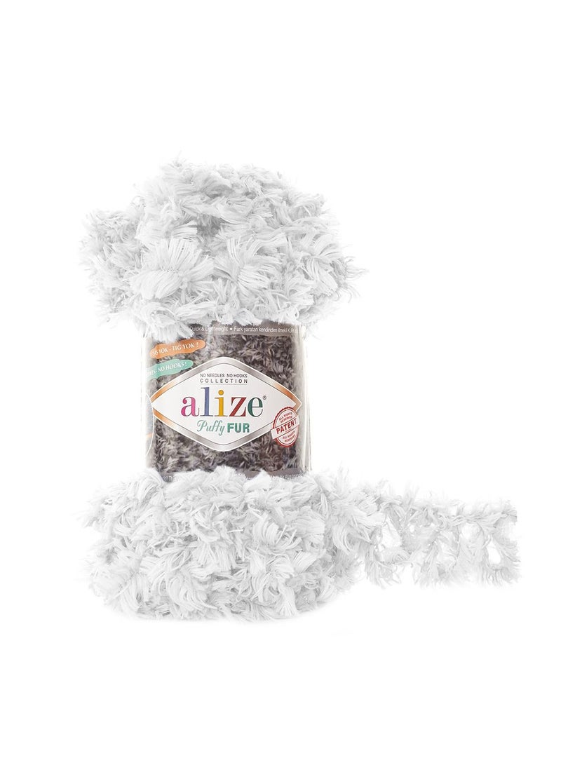 Alize Puffy Fur White 6100