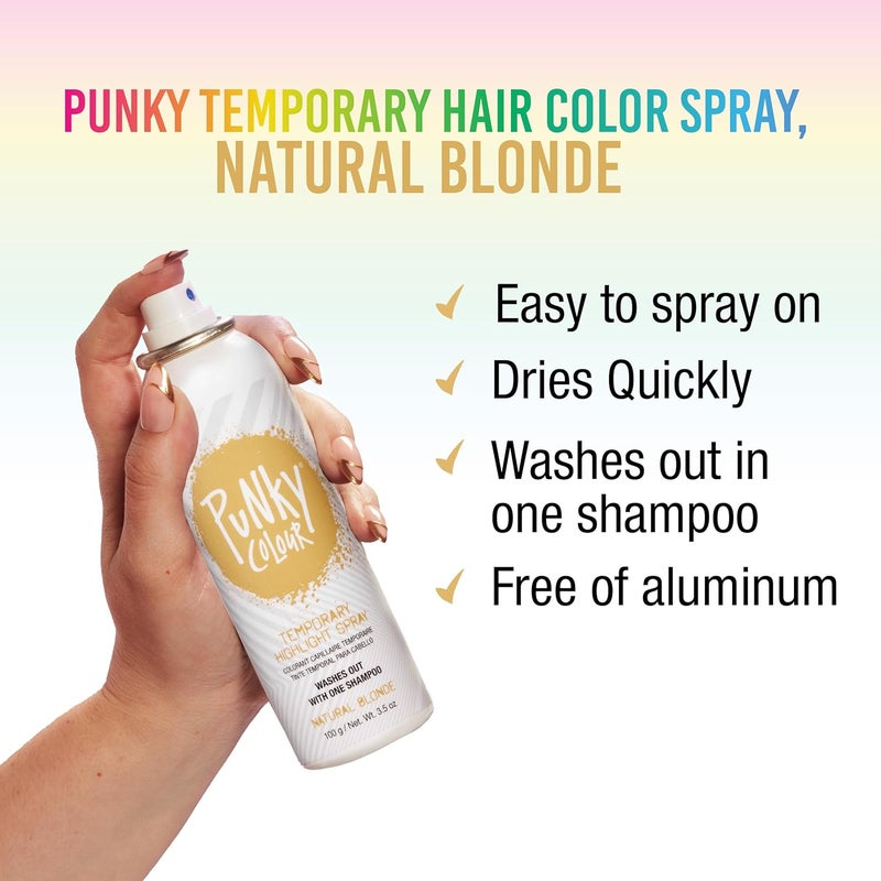 Punky Colour Temporary Highlight Spray - Natural Blonde, 3.5 Ounce - Image 2