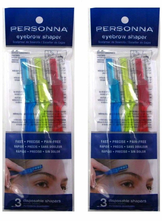 Personna Eyebrow Shapers 3 Count (2 Pack) - Image 1