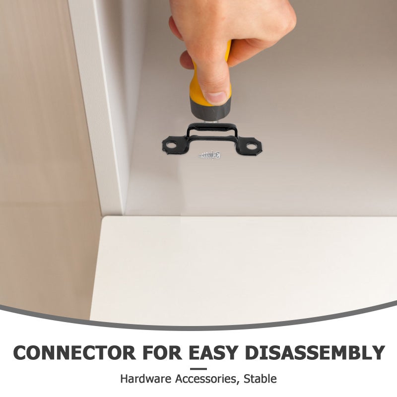 100pcs Invisible Fastener for Furniture Hidden Connector for Bookshelf Cabinet Wardrobe Floating Shelf Concealed Hardware Metal Fastener - Image 2