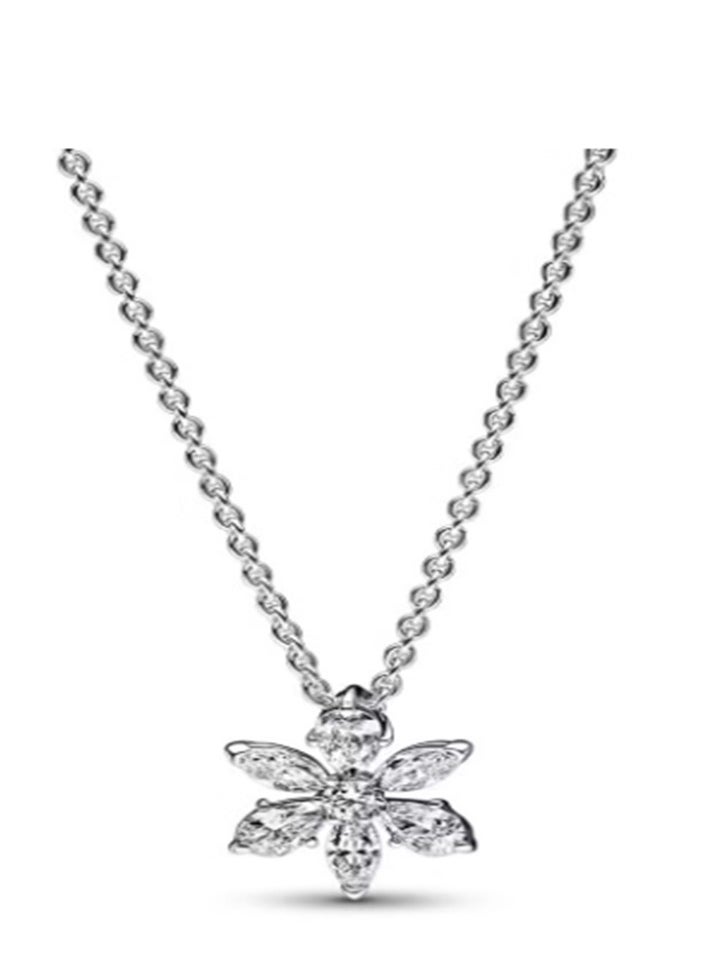 Pandora Violet قلادة هيرباريوم من الفضة الاسترلينية  - Image 1