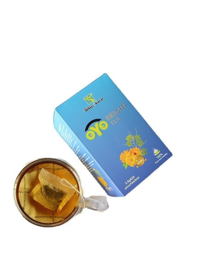 Wins Town Eye Bright Tea Eye Protection Dry Eyes Herbal Tea,Relieves Discomfort Dry Eyes,  Astringent Eye Fatigue, Blurred Vision, 20 Pouches - Image 1