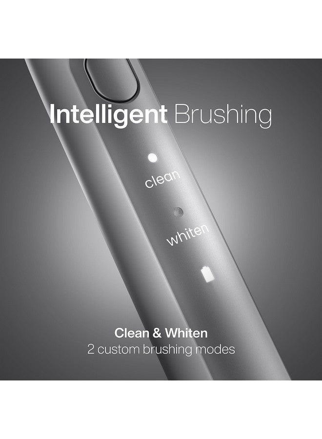 Aquasonic Icon ADA-Accepted Rechargeable Toothbrush | Magnetic Holder & Slim Travel Case | 2 Brushing Modes & Smart Timers | Gentle Micro-Vibrations (Stone) - Image 3