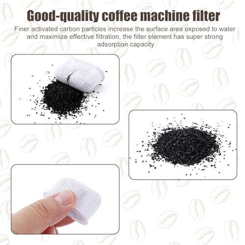 XIHIRCD 4pcs Water Filter Replacement for 7313285779 for Delonghi, Activated Charcoal Espresso Machine Filter Replacement Parts Strong Adsorption Espresso Machine Filter Accessories for Delonghi Coffee Maker - Image 4